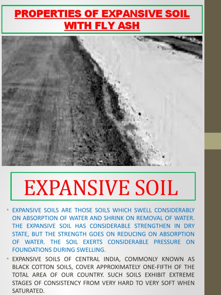 Properties of Expansive Soil With Fly Ash Major 1 | PDF | Fly Ash | Coal