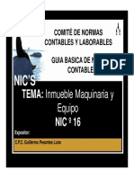 NIC-16 Inmueble Maquinaria y Equipo