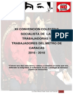 XII Convencion Colectiva Metro de Caracas 31052017