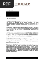 Trump Cap Cana Letter