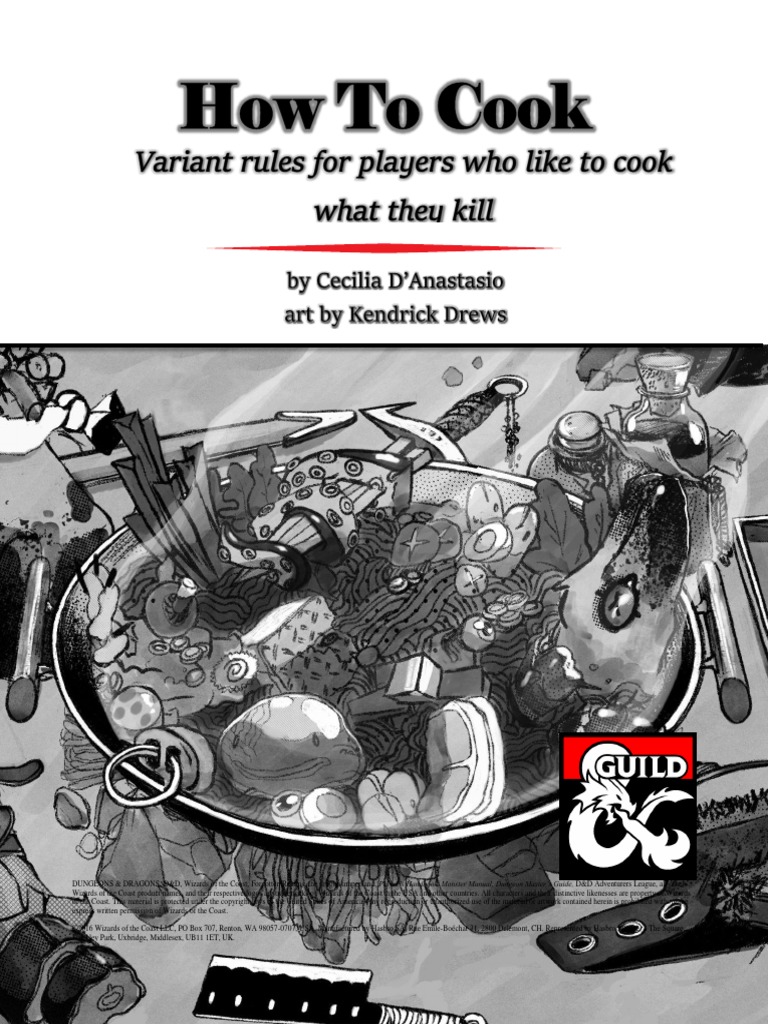 DND 5e How To Cook PDF Dungeons & Dragons Wizards Of The Coast