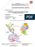 Informe de Servicios Basicos Existentes Gerencia