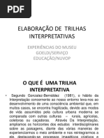 Elaboração de Trilhas Interpretativas