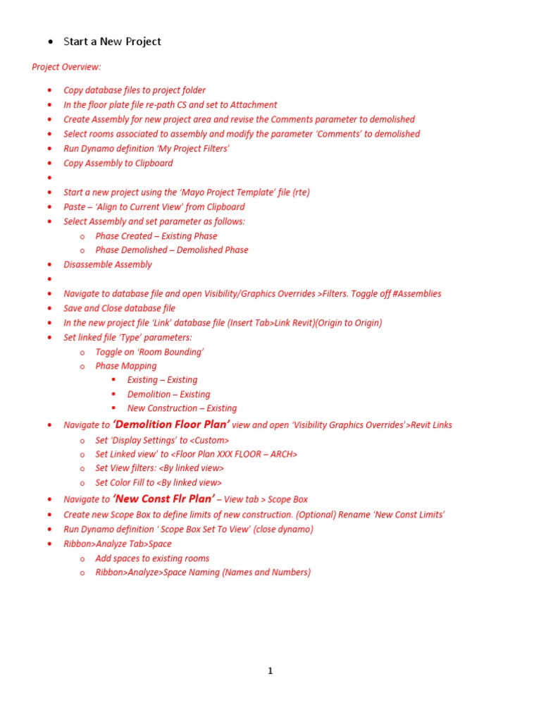 Revit Project Setup Guide | PDF | Databases | Information Technology ...