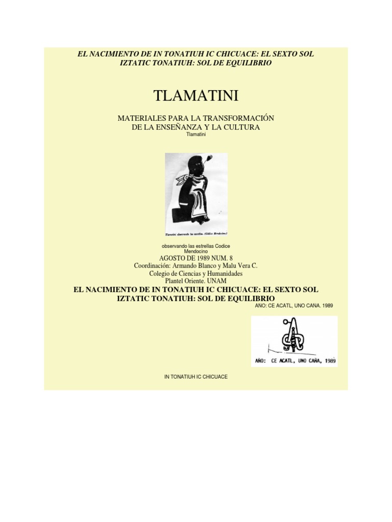 Cuarto Quinto Sol y Nacimiento de Quetzalcoatl PDF Homo Sapiens Asia