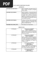 Pauta Sessão Ordinária 05-06-2018