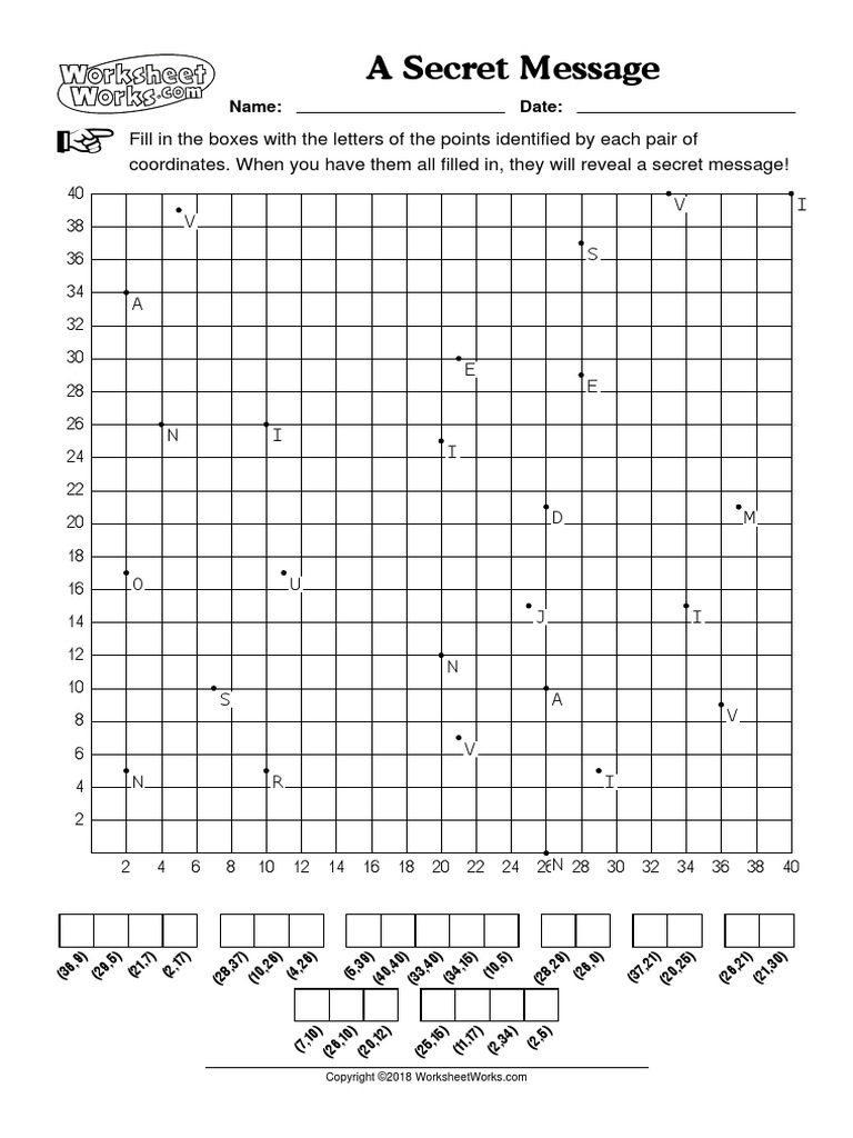 WorksheetWorks A Secret Message 1 PDF