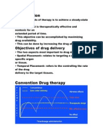 Objectives of Drug Delivery