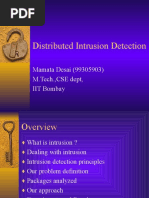 Distributed Intrusion Detection: Mamata Desai (99305903) M.Tech.,CSE Dept, IIT Bombay