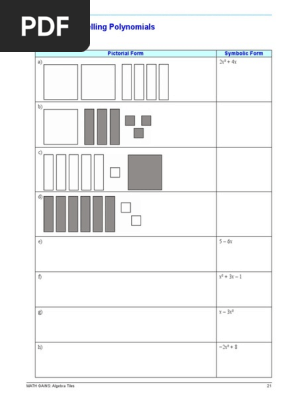 Algebra Tiles