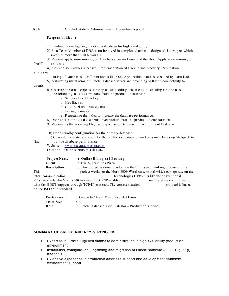 Dba Roles And Responsibilities | Pdf | Oracle Database | Backup