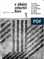 Normarea Tehnica Pentru Prelucrari Prin Aschiere Volumul I