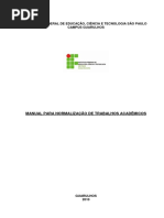 Manual Para Formatacao de TCC - IfSP-GRU