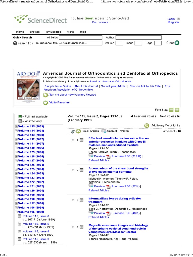 American Journal of Orthodontics and Dentofacial Orthopedics | PDF ...