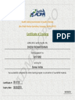 Certificate of Training: Dinesh Radhakrishnan
