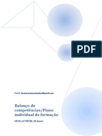 UFCD - 6370PCDI - Balanço de Competências - Plano Individual de Formação - Índice