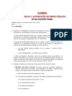 Residencia y Supervisión de Obras Públicas