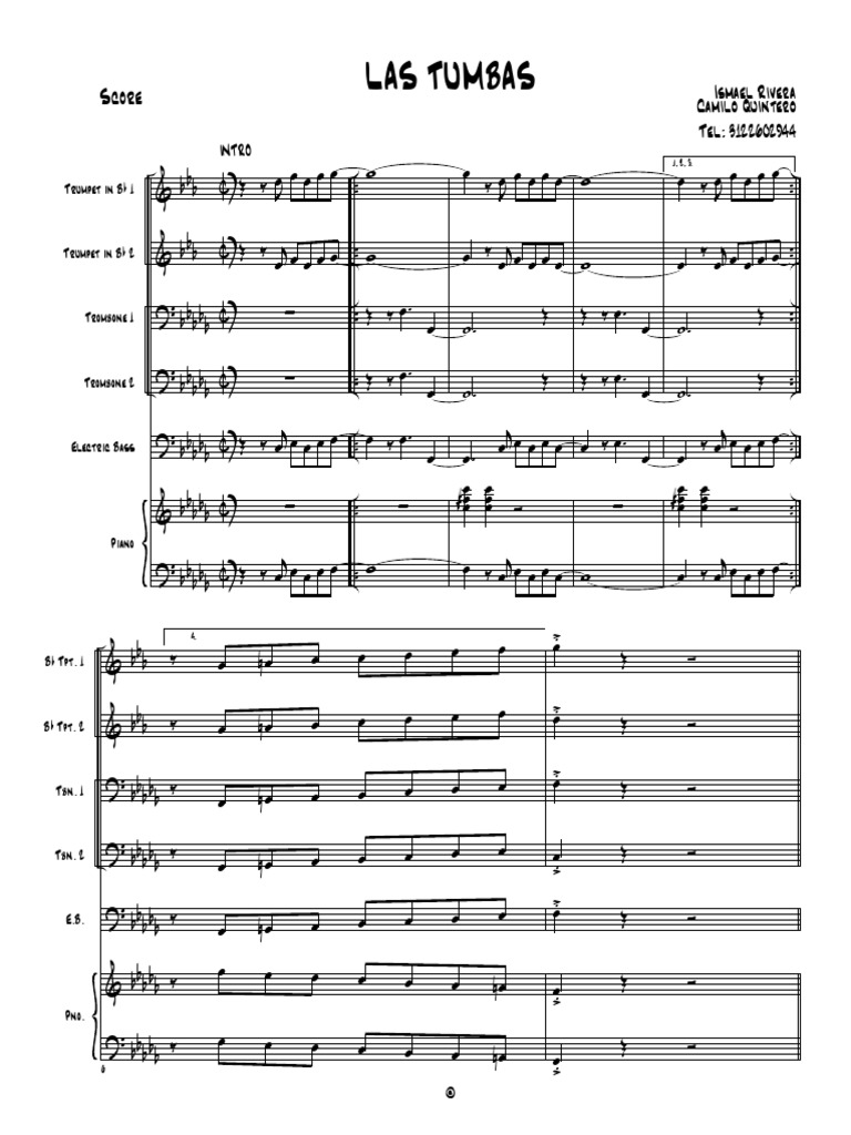 Las Tumbas Score Director PDF