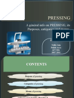 Pressing: A Général Info On PRESSING, Its Purposes, Catégories and Means