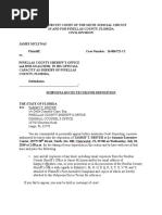 Subpoena for Depos.-decues Tecum for Pinellas County Sheriff's Employee Tammy Driver