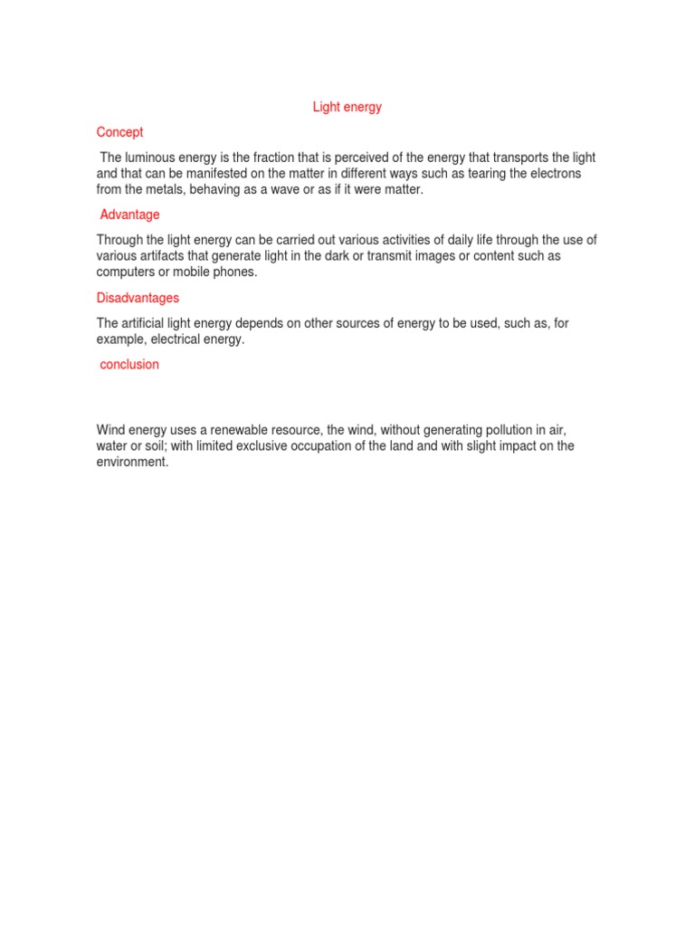 Understanding Light Energy Basics | PDF | Science & Mathematics ...