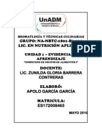 Alimentos Grupo I: Cereales, Tubérculos, Frutas y Verduras