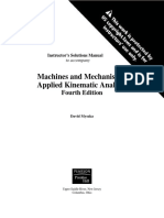 Solution Manual Machines Mechanism 4th Ed David Myszka PDF