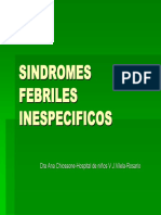 sindromes febriles inespecificos