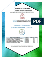 Diagnóstico Financiero Corporación Bonima Ciclo 1-2018 PDF