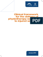 Clinical Framework for the Delivery of Physiotherapy Services to Injured Workers
