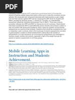 Mobile Learning Apps in Instruction and Students Achievement