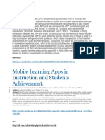 Mobile Learning Apps in Instruction and Students Achievement