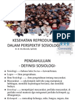 Kesehatan Reproduksi Perspektif Sosiologi