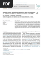 Measuring Students Appraisals of The Relevance of Histor 2018 Studies in Ed