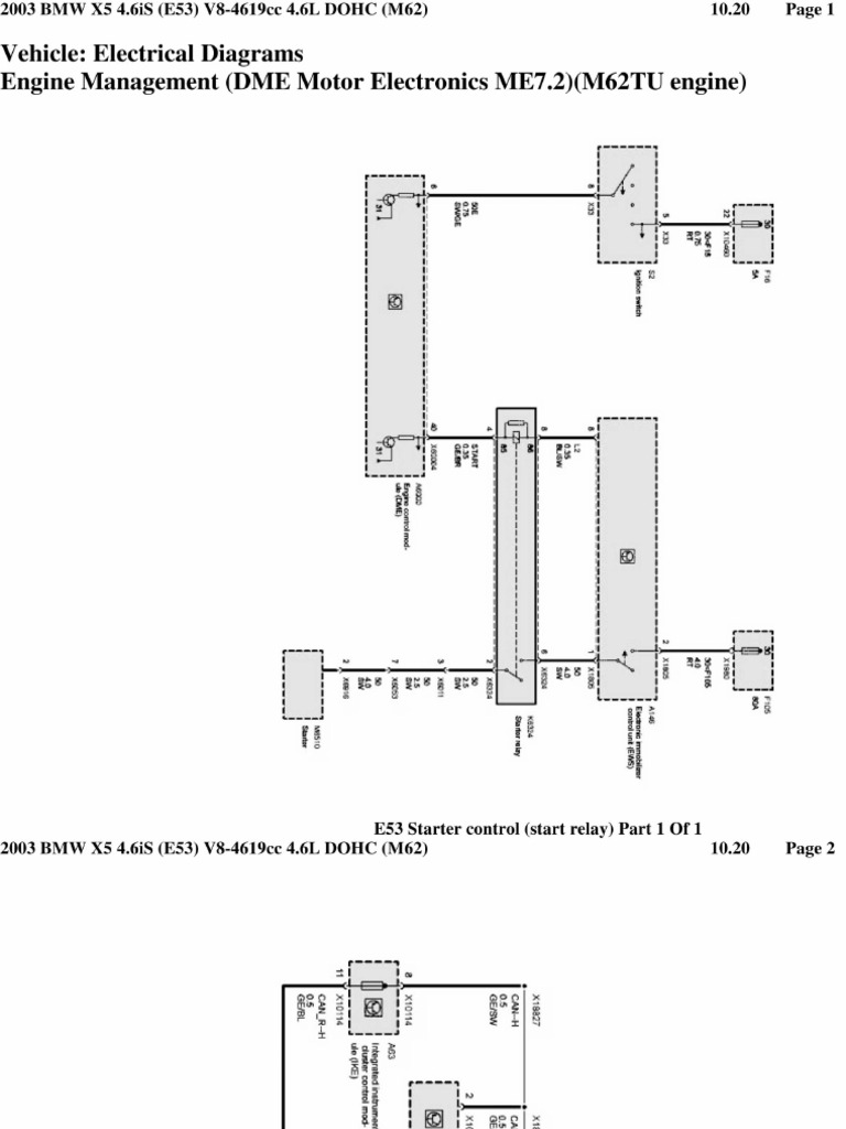 Bmw X5 4 6 E53 Ecu Dme Wiring Diagram