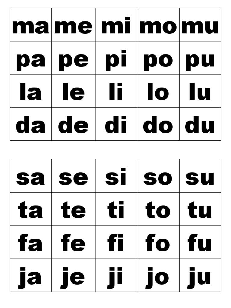 Silabas Pdf