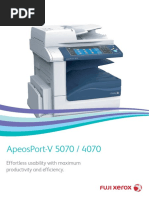 Apeosport-V 5070 / 4070: Effortless Usability With Maximum Productivity and Efficiency