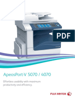 Apeosport-V 5070 / 4070: Effortless Usability With Maximum Productivity and Efficiency