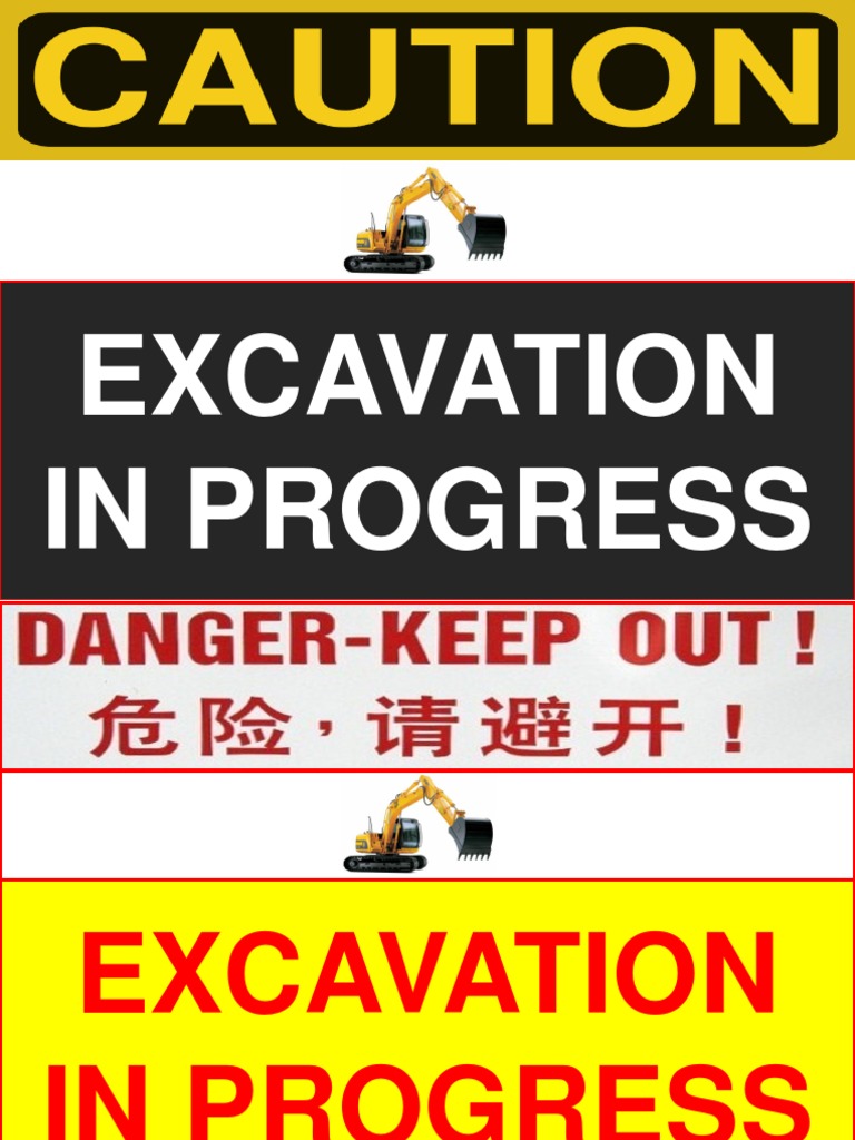Excavation Is In Progress Pdf