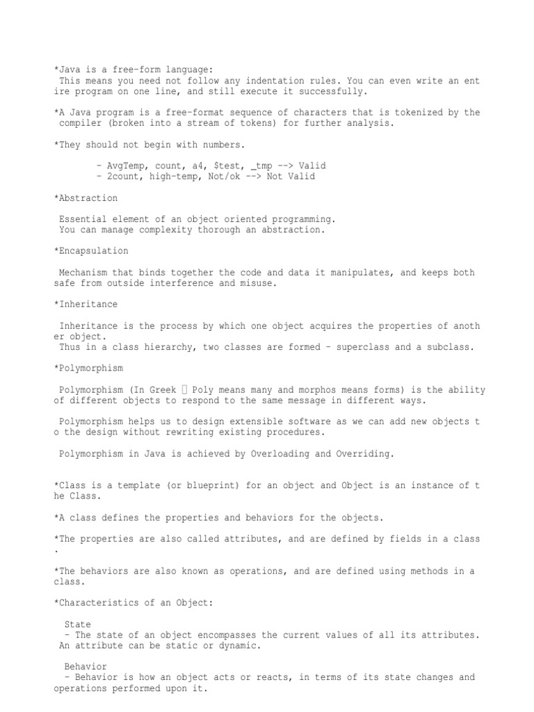 Java Part1 | PDF