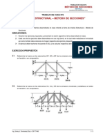 TRABAJO de CASA Nº7 - Análisis Estructural - Método de Secciones