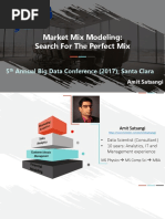 Market Mix Modeling