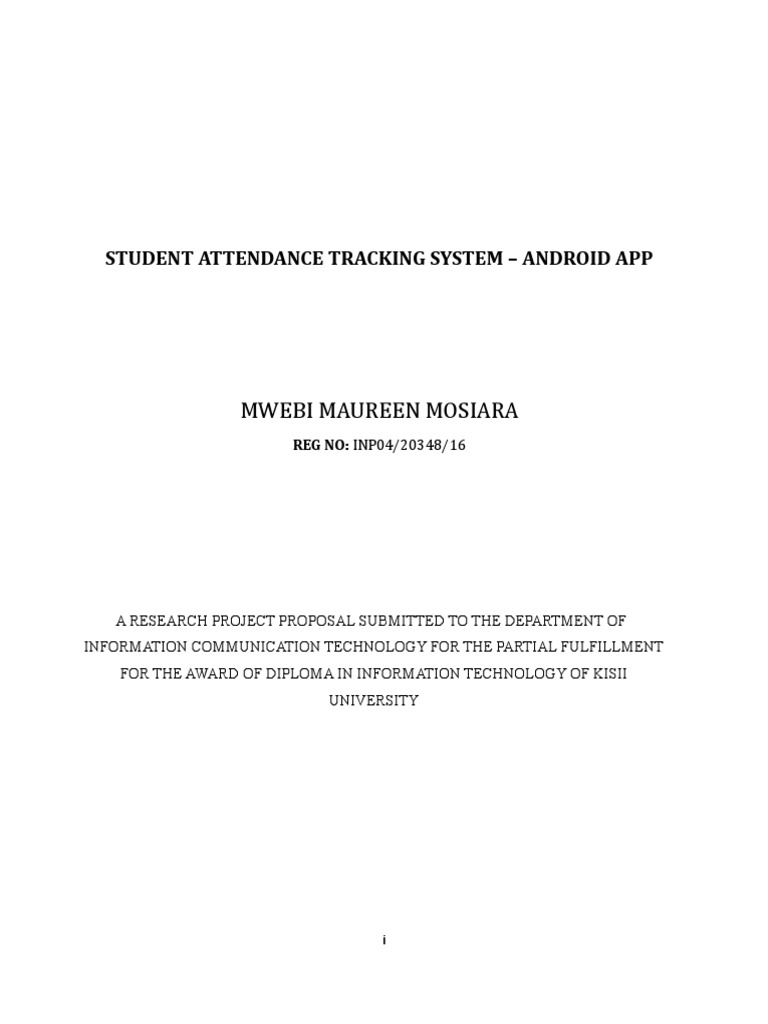 Student Attendance Tracking Information System by Maureen | PDF ...