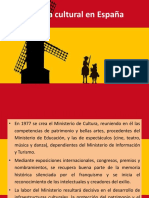 Política Cultural España