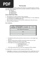 Web Security: Secure Socket Layer (SSL)