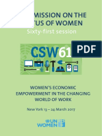 Commission On The Status of Women: Sixty-First Session