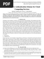 Privacy Aware Authentication Scheme for Cloud Computing Services