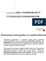 Examinarea Termografică Cu Radiaţii Infraroşii