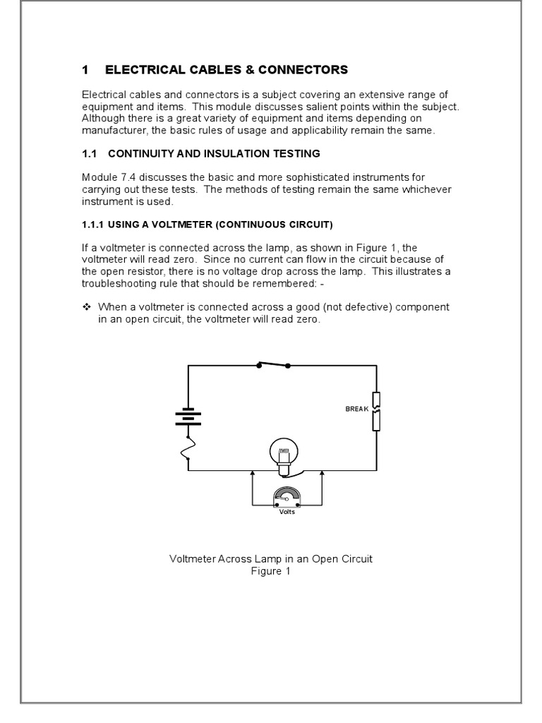 Mod 7.7 B1 Electrical Cables PDF Series And Parallel Circuits