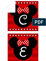 Disney Minnie Mouse Banner by Printabelle PDF